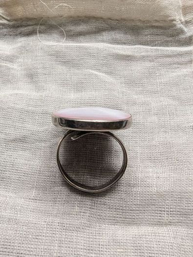 Motherpearl real silver ring