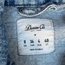 Distressed Denim jacket with patches Size UK8 Image 7