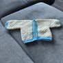crochet baby cardigan new born Image 3