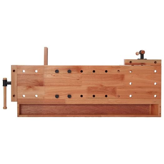 Carpentry Workbench with Drawer and 2 Vices Hardwood