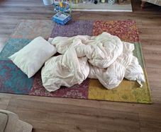 duvet and pillow