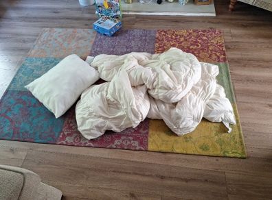 duvet and pillow