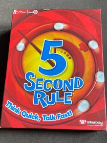 Family Board game. 5 second rule