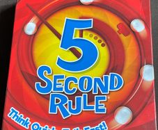 Family Board game. 5 second rule