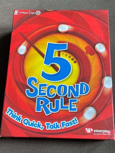 Family Board game. 5 second rule
