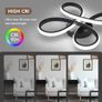 Modern LED Ceiling Light, 30W Black Curved Creative Modern Ceiling Lights Fixture LED for Living Room Bedroom Corridor Aisle Hallway Indoor Office Kitchen Lamp - Cool White Light 6000K Image 4
