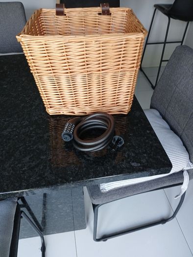 Bike Basket and Combination lock