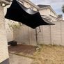 Large B&Q Garden Parasol (Working. Just needs some TLC) Image 2
