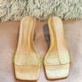 Zara Women Vinyl Mules with Methacrylate Heels Size 39 Image 3