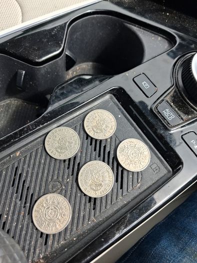 two shilling pieces