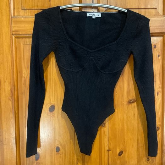 Fourth arc  cable knit bodysuit
