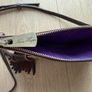 Nina Heyer Leather Crossbody Messenger Shoulder Bag Purse + Scarf Image 4