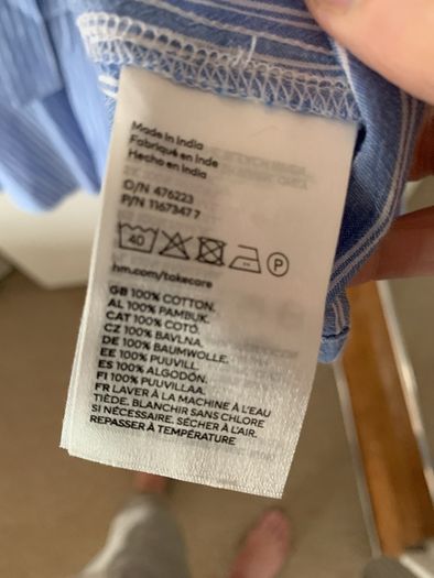 100% Cotton shirt dress