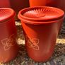 70s Tubberware Harvest Sunburst Orange nesting containers Image 2