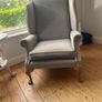 Classic Wingback Armchairs Pair Image 3