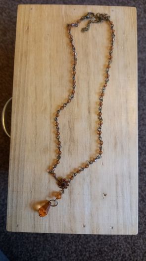 Amber coloured knecklace