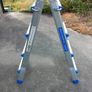 Multi purpose  aluminium ladder with  sliding rungs Image 2