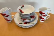 Aynsley Poppy  Dinner Set