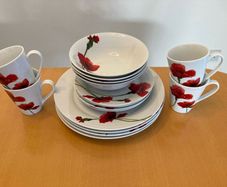 Aynsley Poppy  Dinner Set