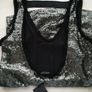 Silver-black Zara dress size M(12) with matching clutch and necklace Image 4
