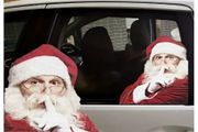 Peelable Santa Car Sticker