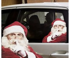 Peelable Santa Car Sticker