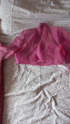 Australian designer Karen Merkel  Cerise Pink and Forest Green  size 10/12 dress for sale