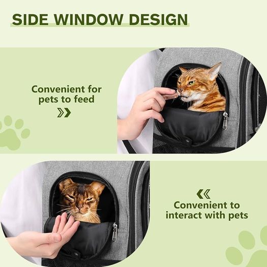 NEW SALE | Cat Carrier Backpack, Breathable Pet Carrier With Multi-entrance, Front Pack for Kitten