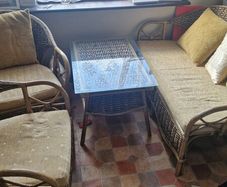 Cane furniture set