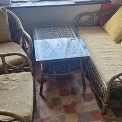 Cane furniture set