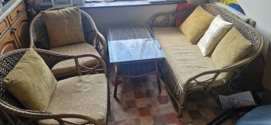 Cane furniture set