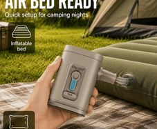 Outdoor Camping Mini Fast Charging Electric Air Pump 30W High Power 1200 Mah USB Charging Multi-Function Portable Inflatable And Deflation Dual-Purpose Pump, Suitable for Vacuum Compression Bags, Inflatable Sofas,