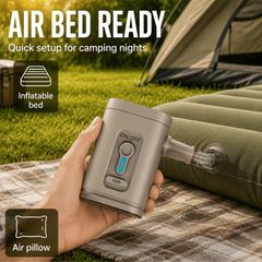 Outdoor Camping Mini Fast Charging Electric Air Pump 30W High Power 1200 Mah USB Charging Multi-Function Portable Inflatable And Deflation Dual-Purpose Pump, Suitable for Vacuum Compression Bags, Inflatable Sofas,