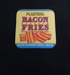 Planters : Bacon Flavour Fries - Beer Mat/Coaster