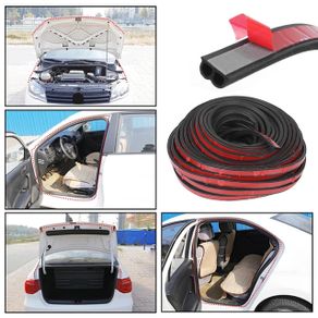 Rubber Seals Sticker Sound Insulation Sealing Interior Accessories Weatherstrip Car Door Seal Strips 5M B Shape
