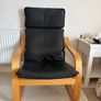 Leather armchairs and footstools Image 3