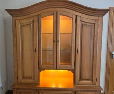 solid oak Cabinet / book / display case