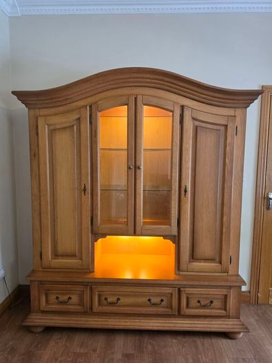 solid oak Cabinet / book / display case