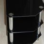Black Glass TV Corner Unit Image 2