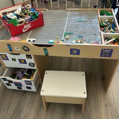 lego table with stool plus lego
