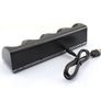 Nintendo Wii Remote Controller QUAD Charging Dock Charge Station with Batteries Black Image 3