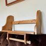 Rustic Solid Pine Wall Shelf with Kitchen Roll Holder Image 5