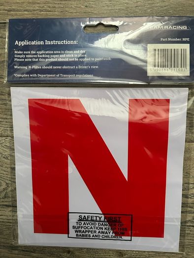Team Racing Self Adhesive N Plates