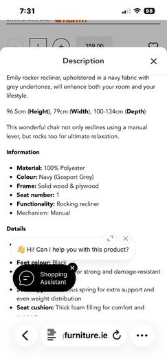 Brand New Recliner chair / Rocker Chair