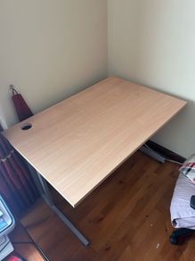 Zen Beech Office Desk - 120cm x 80cm - Excellent Condition