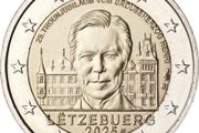 Luxembourg 2 Euro Commemorative Coin 2025 - 25th Anniversary of Grand Duke Henry's Accession to the Throne. Uncirculated.