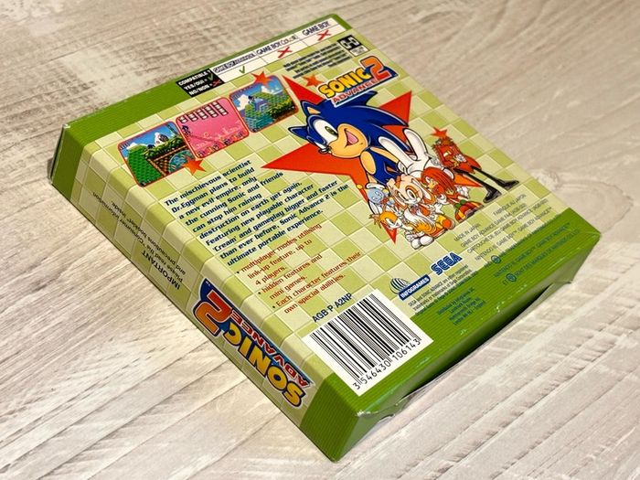 Sonic Advance 2 for Game Boy Advance Boxed & Minty
