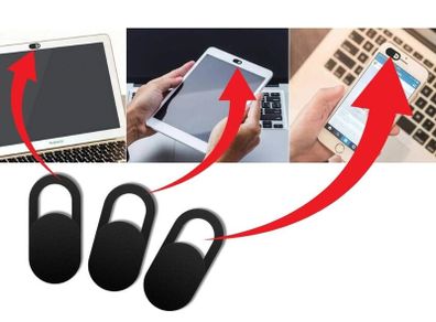 3x White Webcam Privacy Covers Laptop Phone Tablet