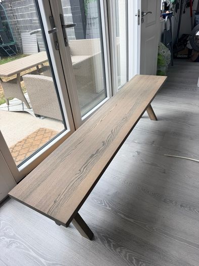 Diamond Furniture Horsen Y-Leg Bench 180cm