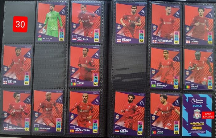 Liverpool Footbal Cards